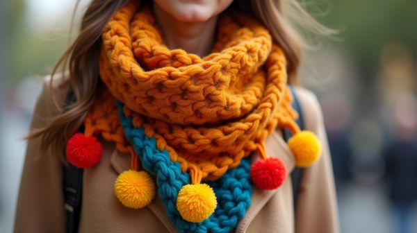 Choisir une écharpe léopard avec pompons pour un style unique et chaleureux