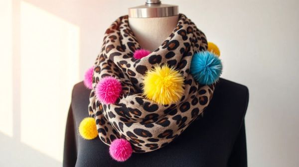 Top modèles d'écharpes léopard à pompons pour unparallèle chaleur