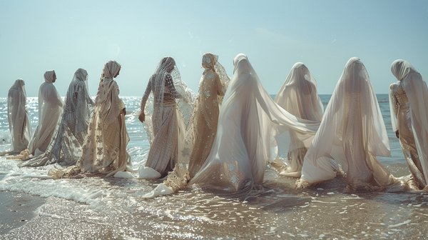 Couvrir et briller : Les burkinis longs pour une élégance à la plage